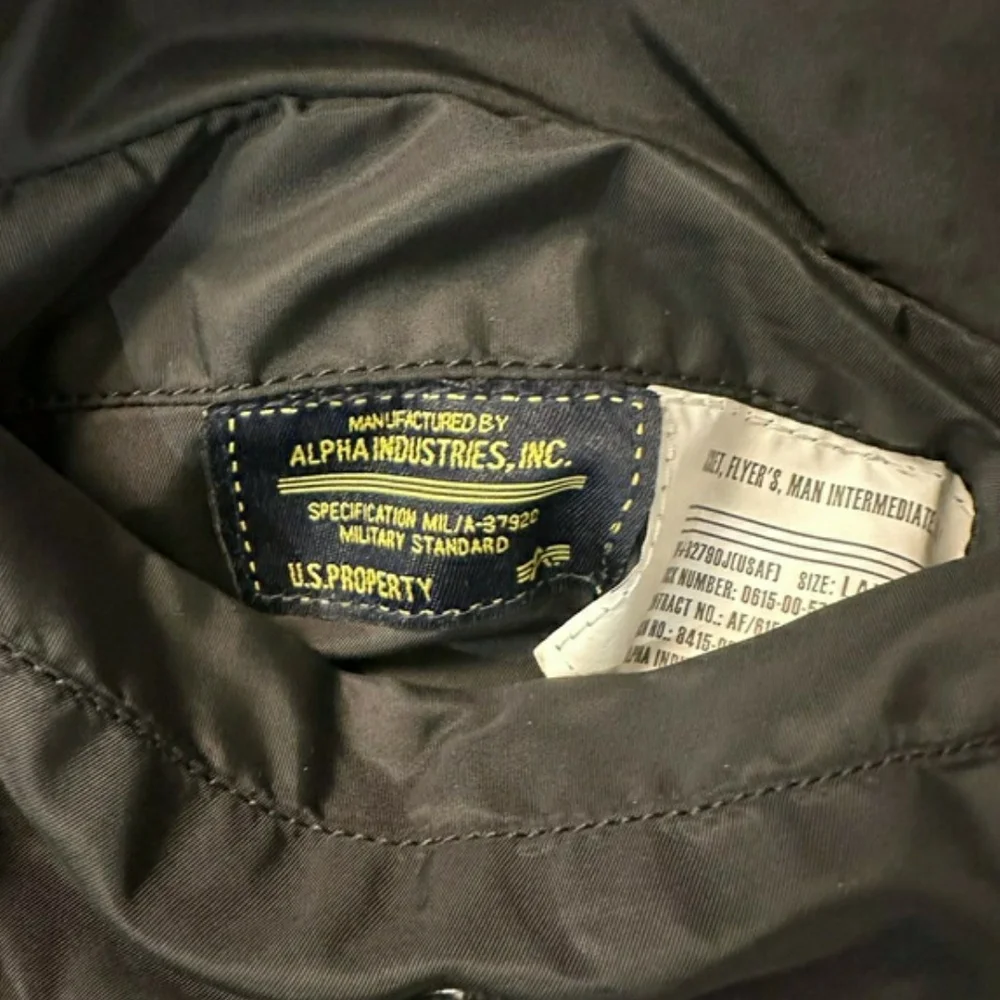 Alpha Industries MA-1 Slim Fit Black Bomber Jacket. Reversible.See Special Offer - Picture 7 of 8